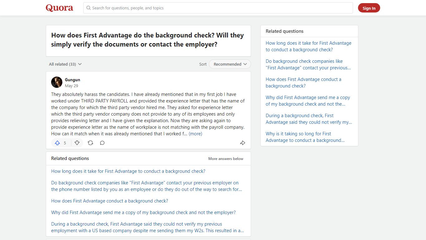 How does First Advantage do the background check? Will they ... - Quora
